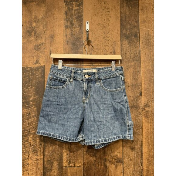 Hollister Women’s Low Rise Baggy Short Medium Wash Denim Size 24 EUC - Picture 2 of 6